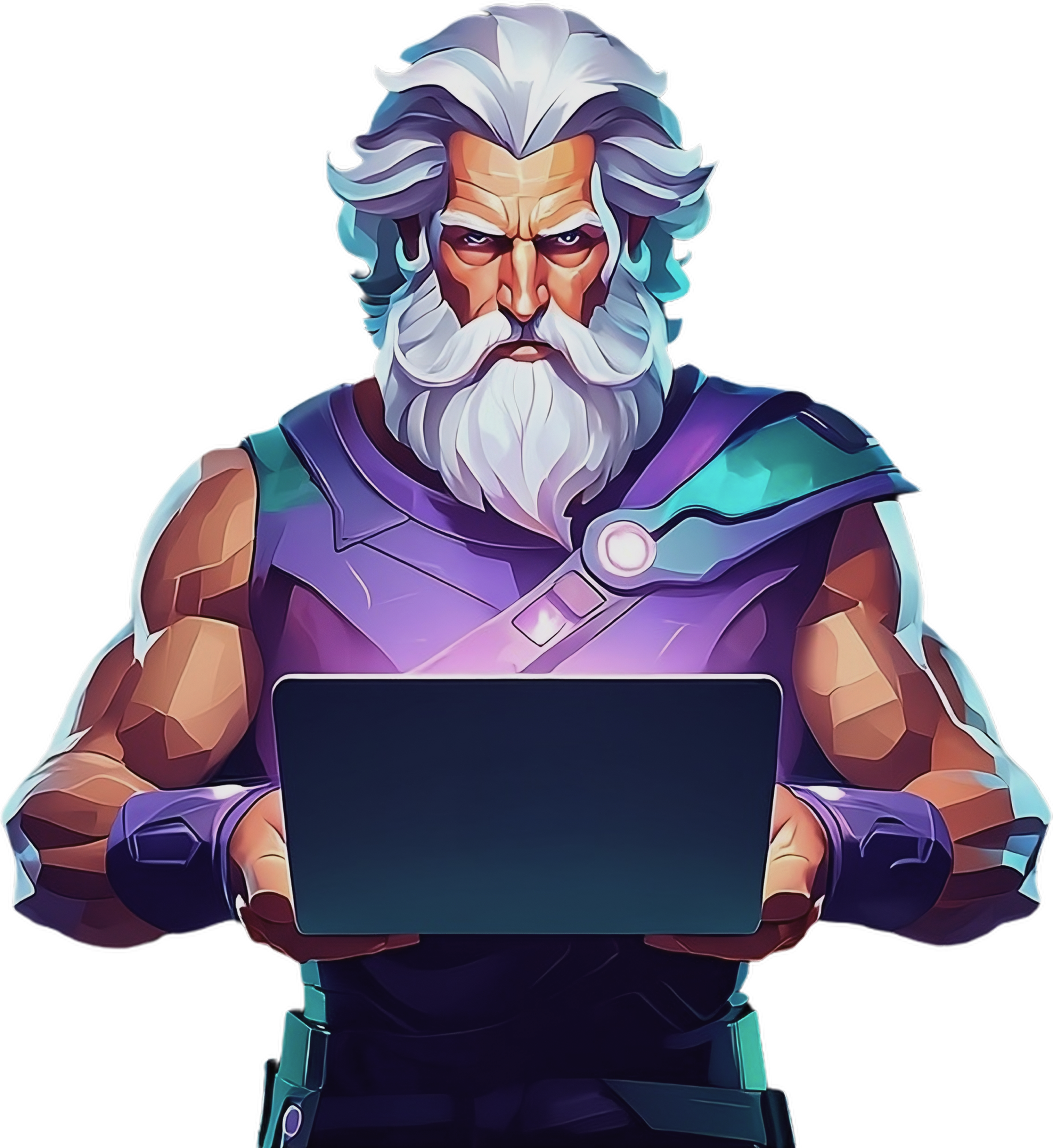 The LMML 2025 professor mascot holding a laptop